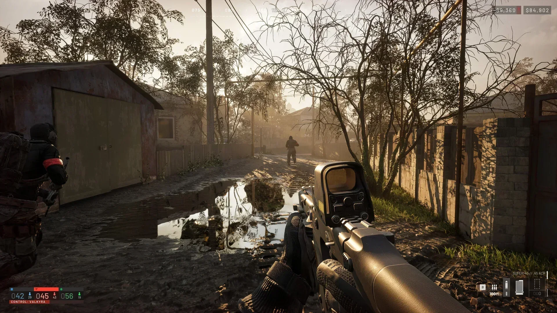 WARDOGS first-person rifle view in a sunlit village